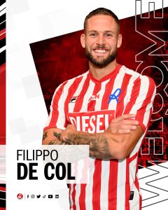 E' ufficiale: Filippo De Col ora è giocatore del LR Vicenza
