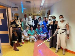 I personaggi di Guerre Stellari fanno tappa alla Pediatria del San Bortolo