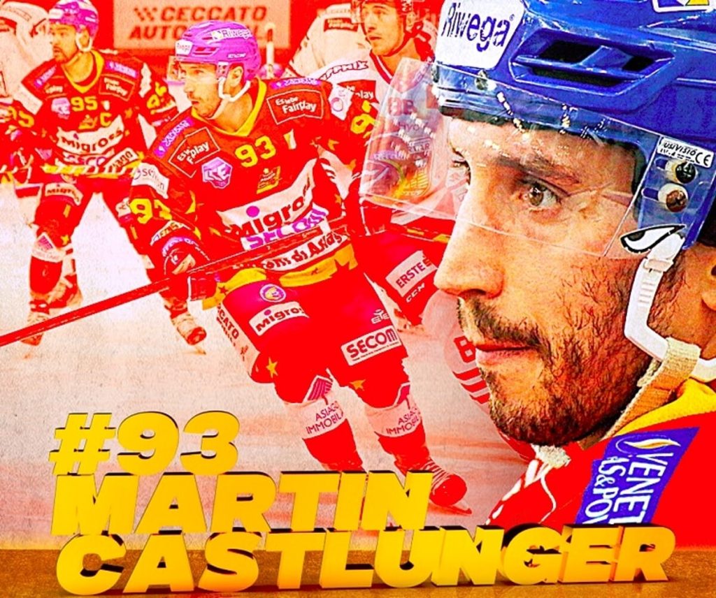 Hockey ghiaccio ad Asiago: l'ala Kastlunger resta stellato