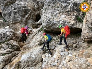 Bloccati in ferrata sul Vajo Scuro, coppia di escursionisti recuperati dal Soccorso alpino