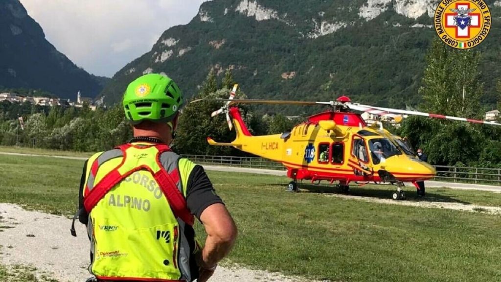 Alpinista precipita dal Baffelan mentre arrampica con un amico