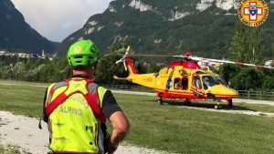 Alpinista precipita dal Baffelan mentre arrampica con un amico