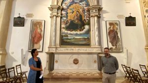 A Santa Corona tornano i due affreschi di Marcello Fogolino