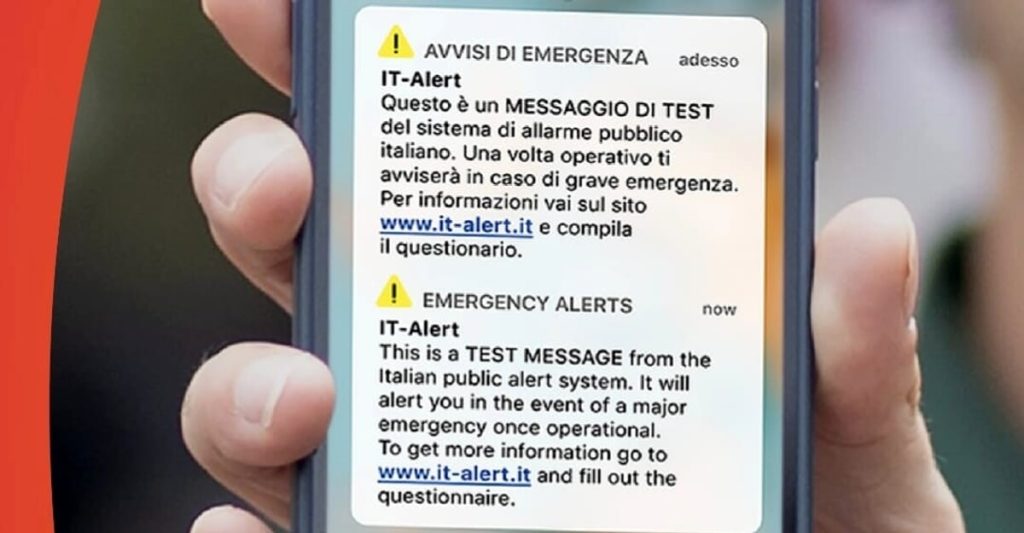 IT Alert al via in Veneto, ecco cosa fare quando si riceve il messaggio