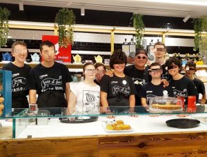 Il Divin codino fa vista ai ragazzi del bistrot dell'inclusione