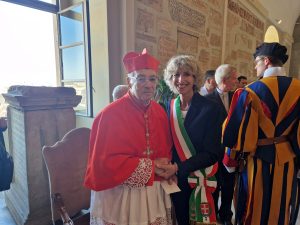 Vicesindaca Sala a Roma per la nomina di Marchetto a cardinale