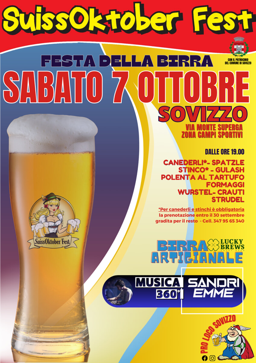 Festa della Birra a Sovizzo con grande stand gastronomico