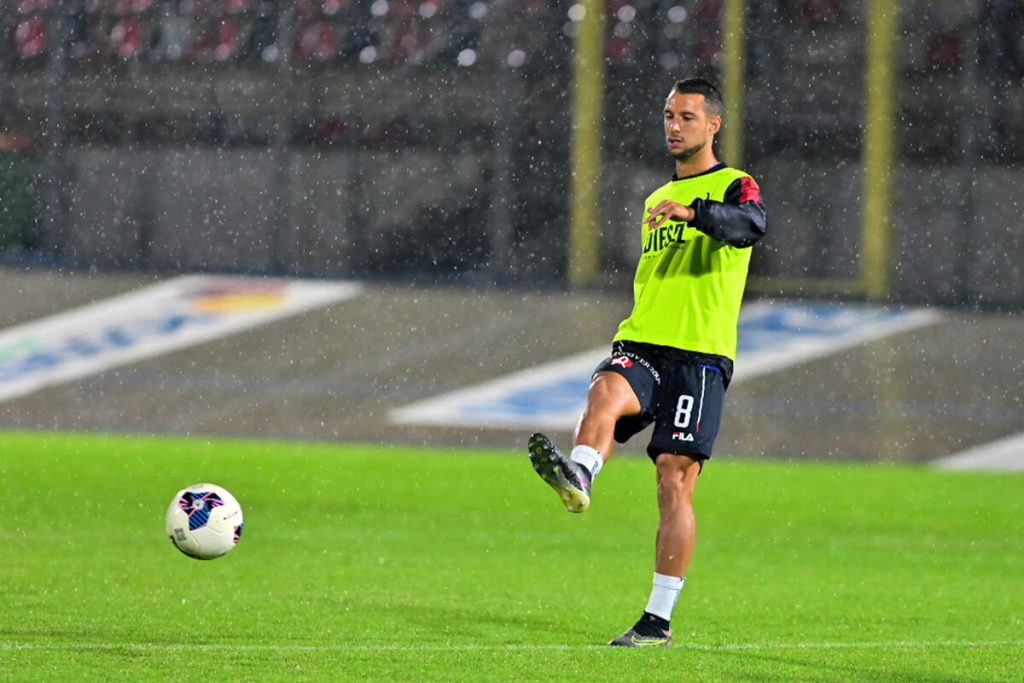 Fiorenzuola-LR Vicenza: al termine del primo tempo la squadra biancorossa è sotto