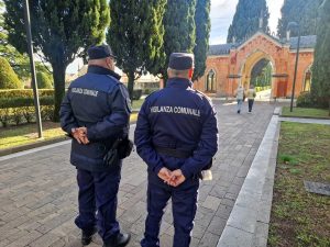 Thiene, cimitero sorvegliato dai Falchi Altovicentino