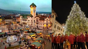 Tradizionale accensione dell'Albero di Natale ad Asiago con fuochi d'artificio