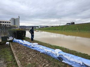 Zona industriale allagata dalla Dioma: «Situazione sotto controllo»