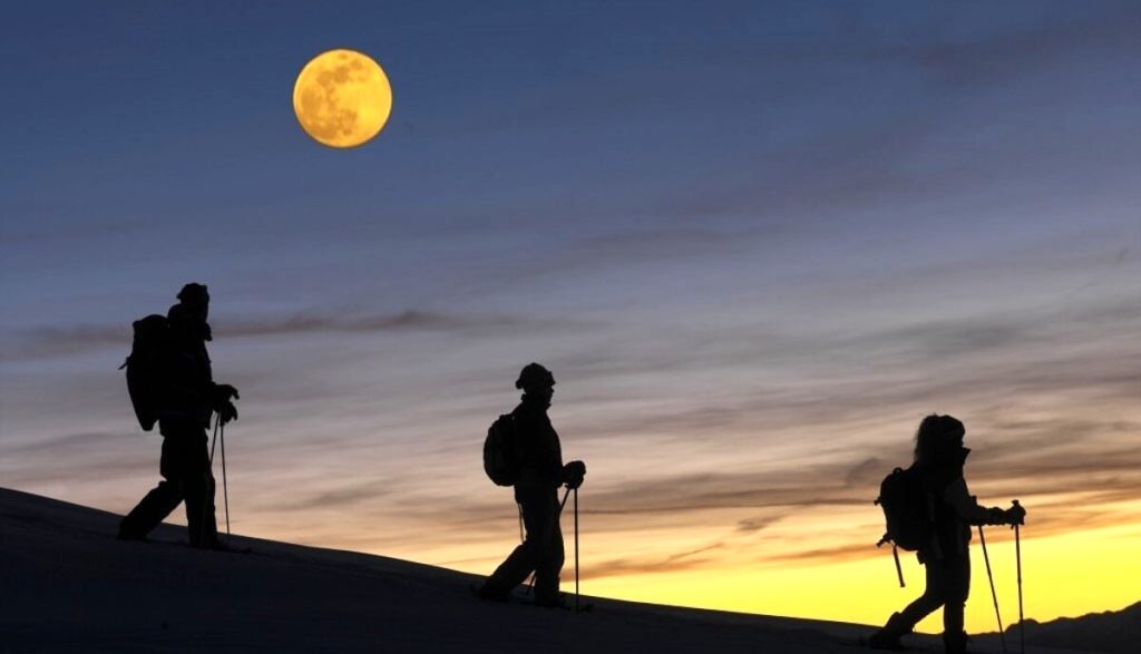 Campogrosso: camminata con la luna piena nelle Piccole Dolomiti