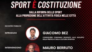 “Sport è Costituzione”: sabato 24 febbraio l'incontro a Santa Corona