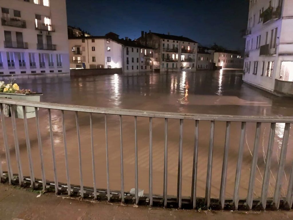 Maltempo, pericolo scampato: rientrata la piena del Bacchiglione