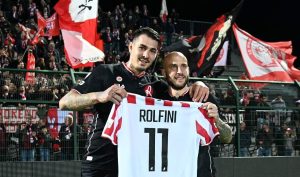 LR Vicenza: la felicità di Ferrari dopo la vittoria sulla Pro Patria
