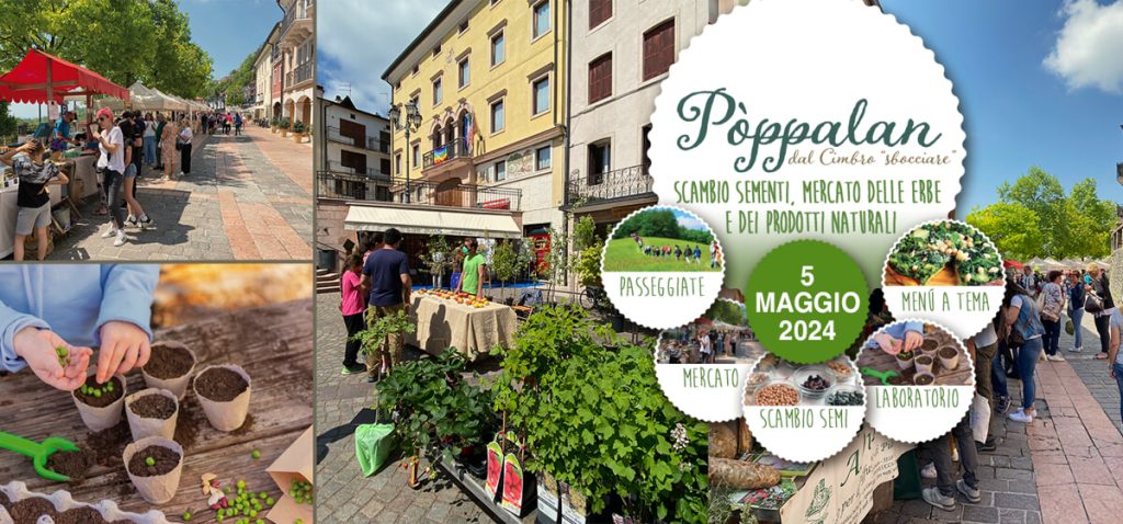 "Pòppalan" a Lusiana, mostra mercato, passeggiate, menu speciali