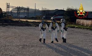 Residui di fosforo nel cantiere della Tav