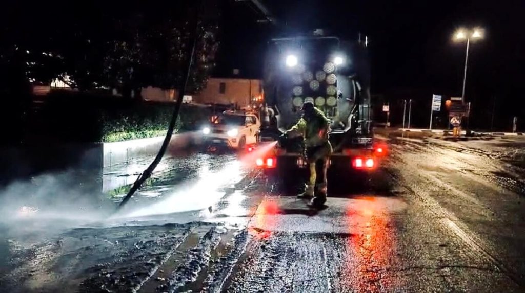 Maltempo, le squadre di Acque del Chiampo sono intervenute nella notte a Chiampo, Arzignano, Altissimo e San Pietro Mussolino