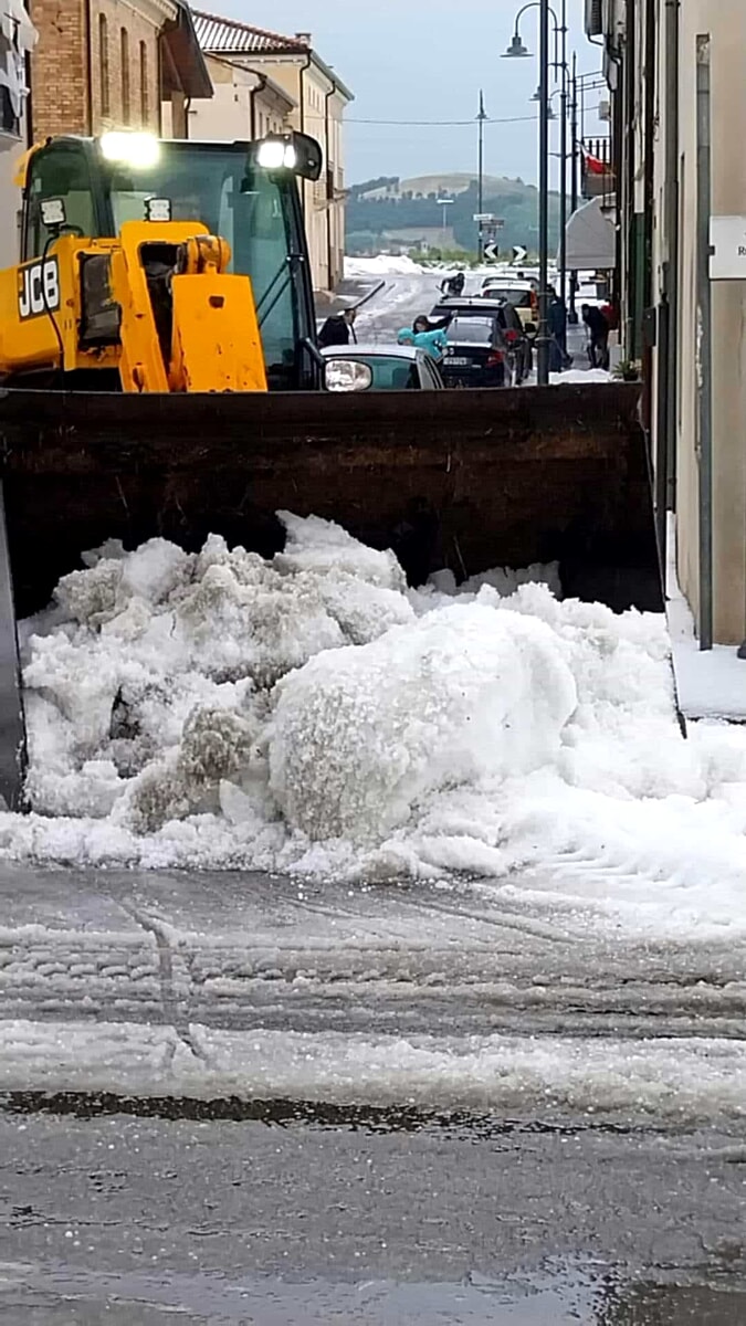 Maltempo, ghiaccio dal cielo nel Vicentino: si aggrava il bilancio per le campagne venete