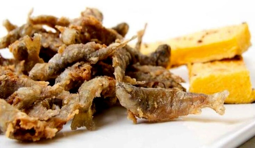 Sagra di San Pietro Intrigogna, specialità Avannotti con polenta fritta
