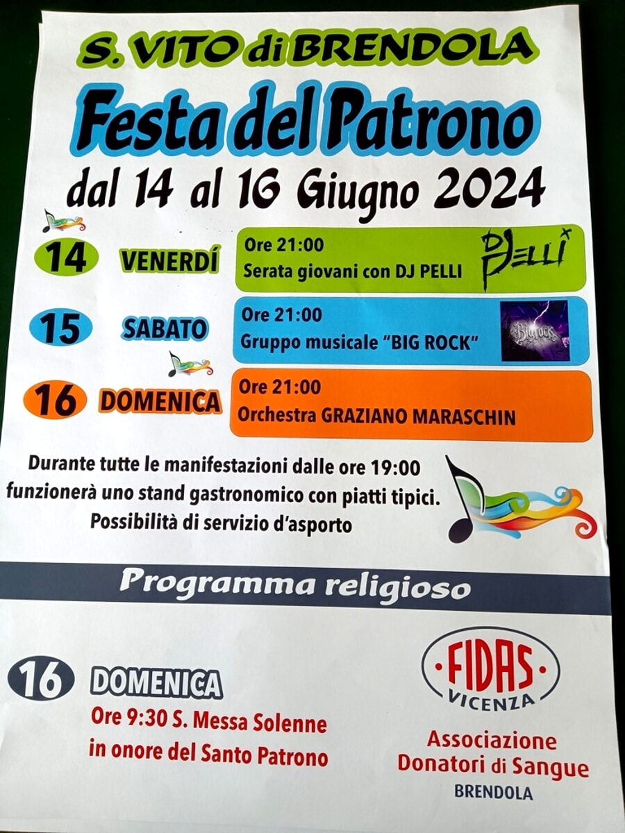 Festa del patrono a San Vito di Brendola