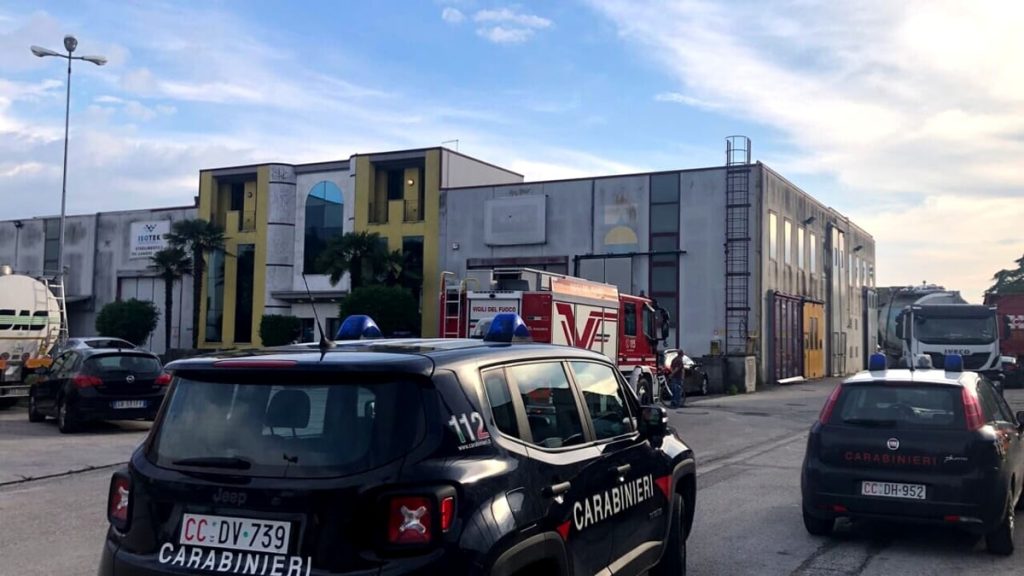 Infortunio sul lavoro, gravi il titolare e tre operai