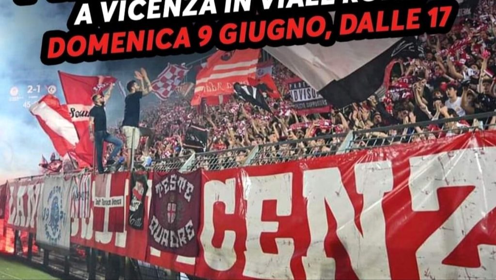 Domenica maxi schermo per la partita Vicenza e Carrarese