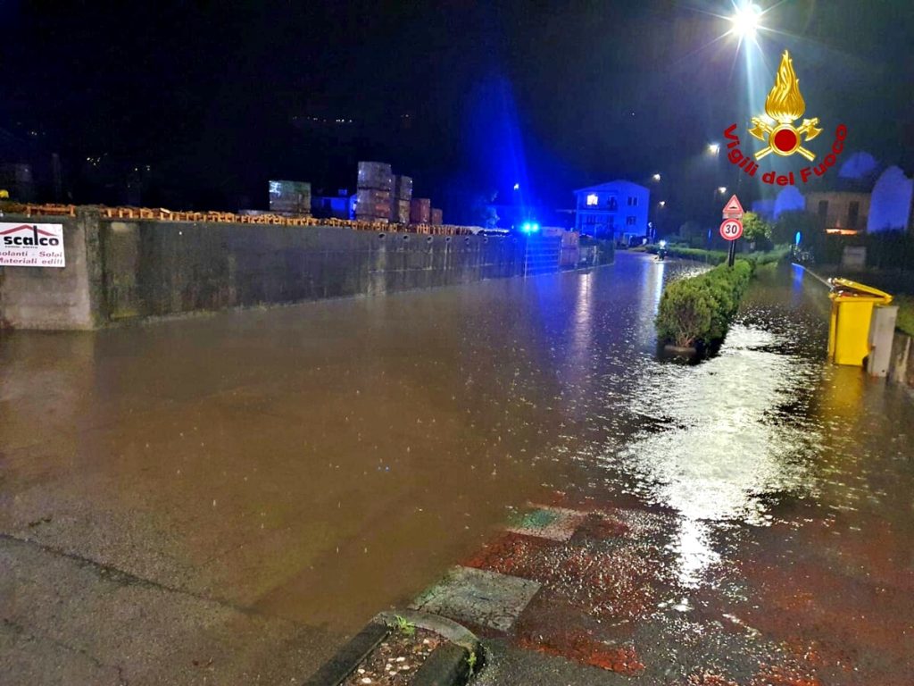 Il maltempo ha colpito di nuovo il Veneto, 140 interventi dei vigili del fuoco
