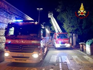 Piogge e temporali, nottata di interventi dei Vigili del fuoco: 30 nel Vicentino