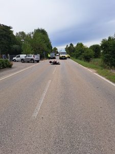 Schianto auto-moto: centauro in Rianimazione