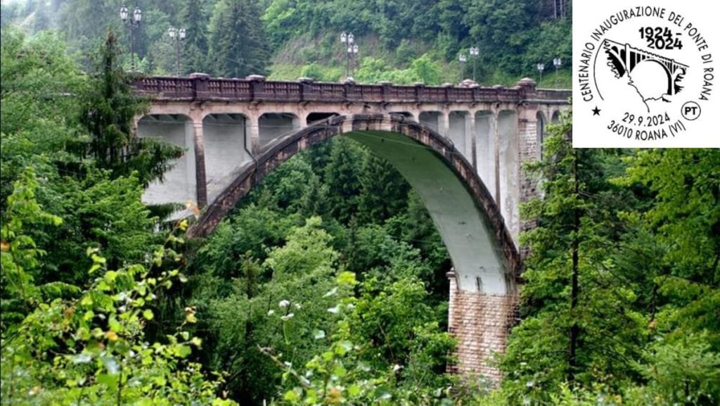 Il ponte di Roana compie 100 anni, un annullo filatelico per celebrarlo