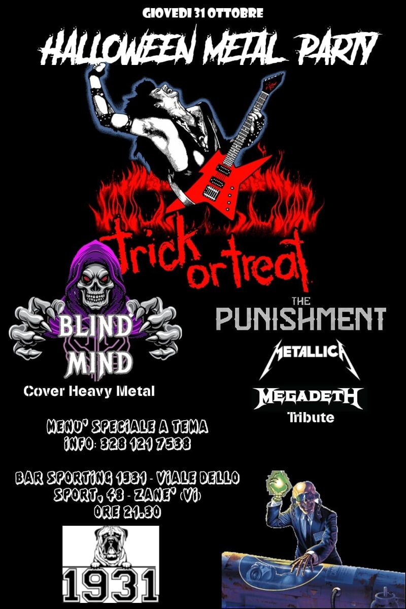 Halloween Metal Party al Palazzetto dello Sport di Zanè