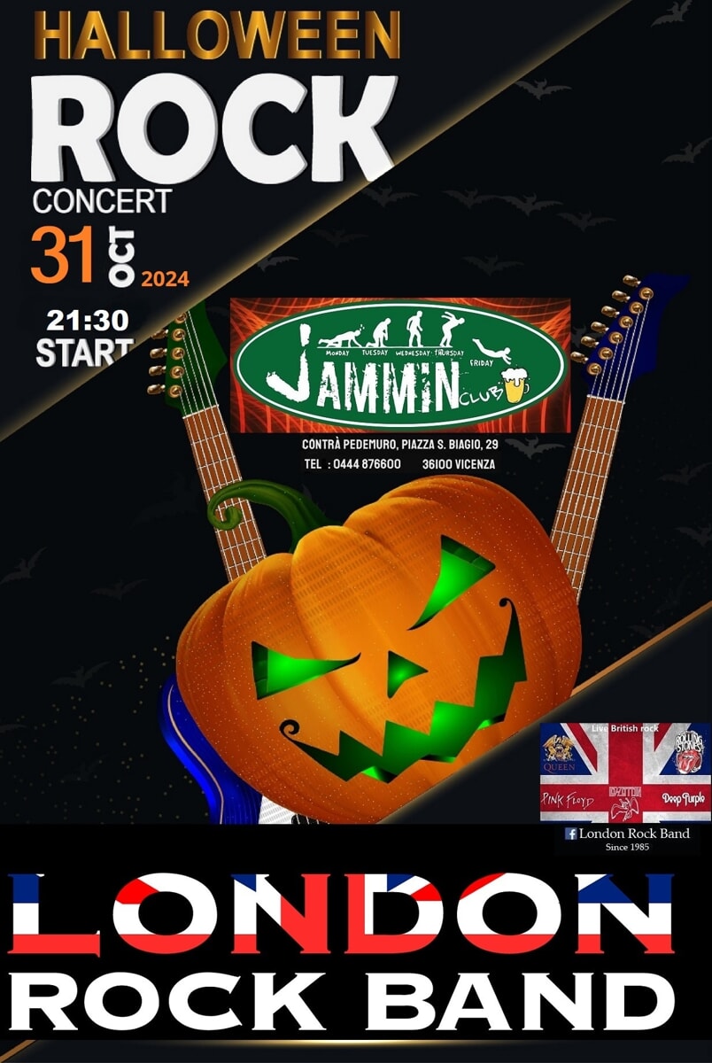 London rock band: Halloween al Jammin Club di Vicenza