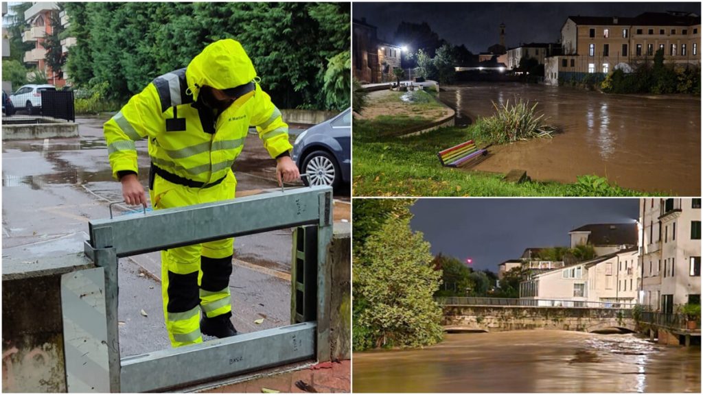 Maltempo, a Vicenza l'apertura del bacino salva di nuovo la città