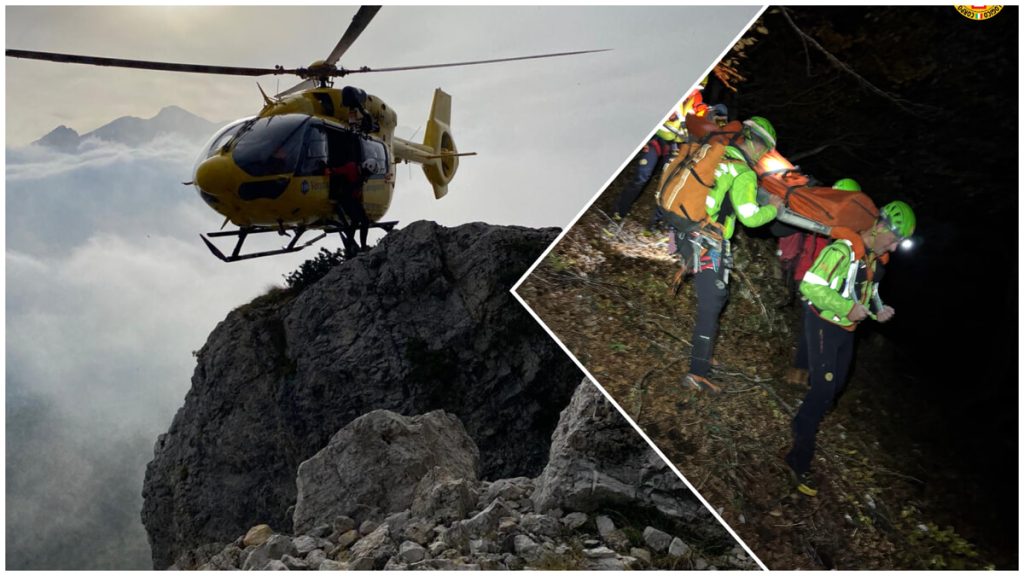 Escursionista si ferisce in cordata, complicato intervento del Soccorso alpino