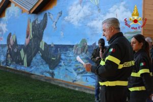 “Il Grande Gigante Pompiere” un murales degli studenti del liceo  artistico Boscardin