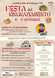 Festa del Ringraziamento a Castelvecchio di Valdagno