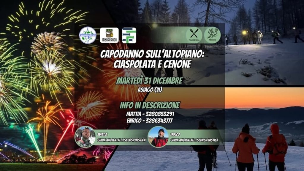 Capodanno sull’Altopiano: ciaspolata e cenone