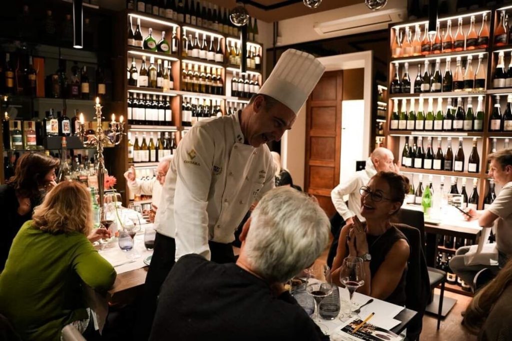 Enoteca Veneta, una serata a quattro mani, con lo chef dell'Antica Osteria della Valpolicella e l'allievo di Gualtiero Marchesi