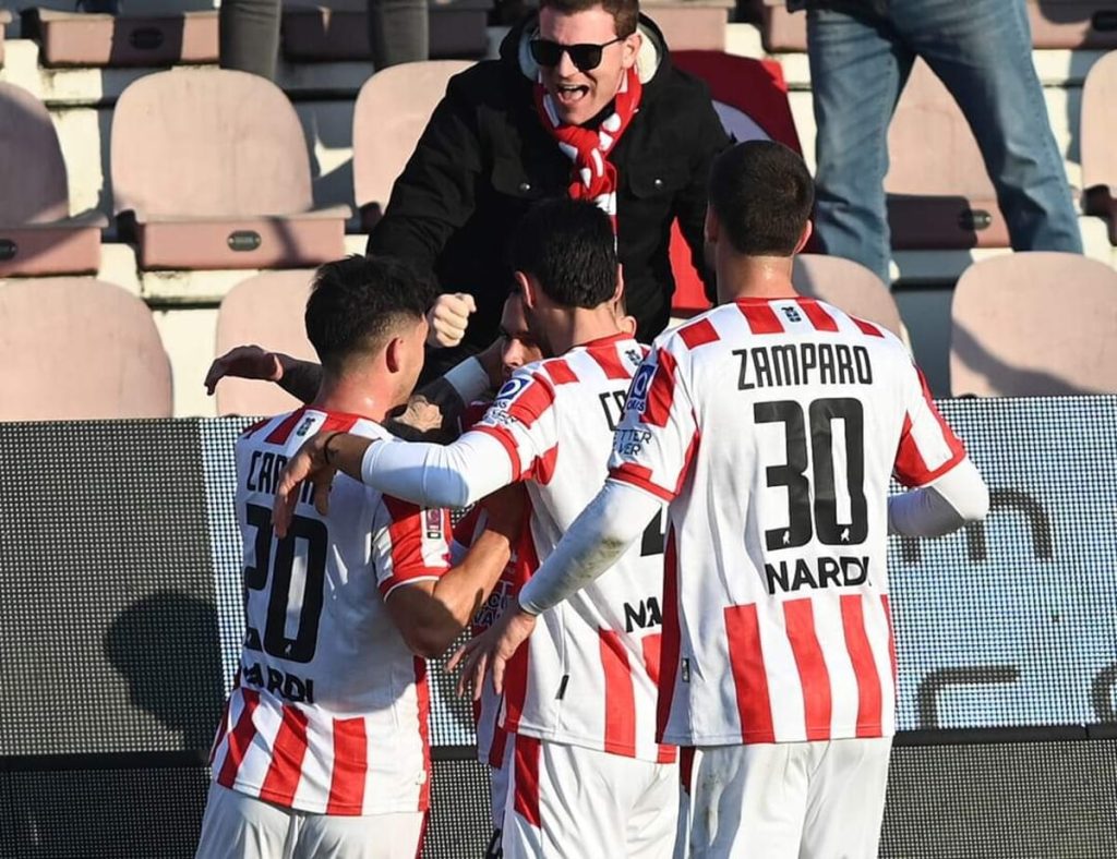 LR Vicenza-Pro Vercelli: 1-0 dopo il primo tempo