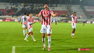LR Vicenza-Lecco: la felicità di Carraro autore del gol partita