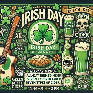 Irish Day: cibo, birra, concerto