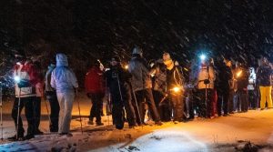 Ciaspolata notturna a Sasso di Asiago e spettacolo pirotecnico