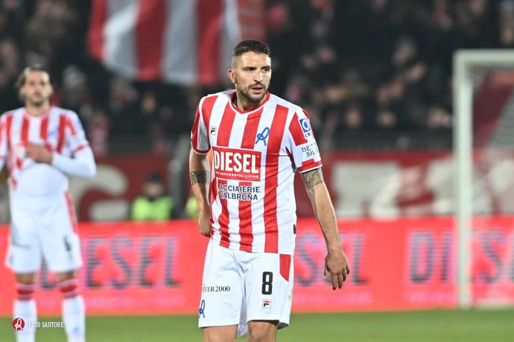 Giana Erminio-LR Vicenza: l'amarezza di Della Latta