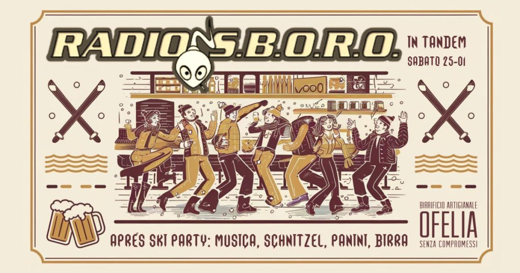 Après-Ski Party al Birrificio Ofelia con i Radiosboro: musica, cibo e birra