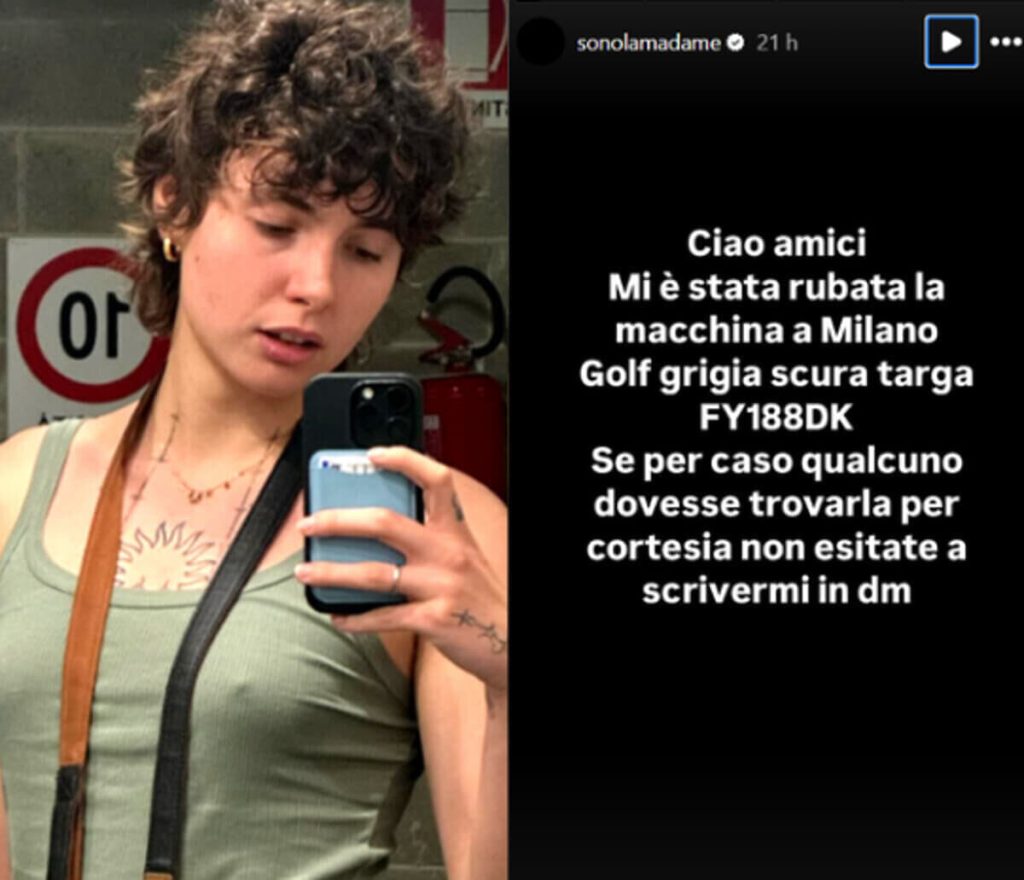 La promessa di Madame per chi l'aiuta a ritrovare l'auto: "Macchina rubata a Milano"