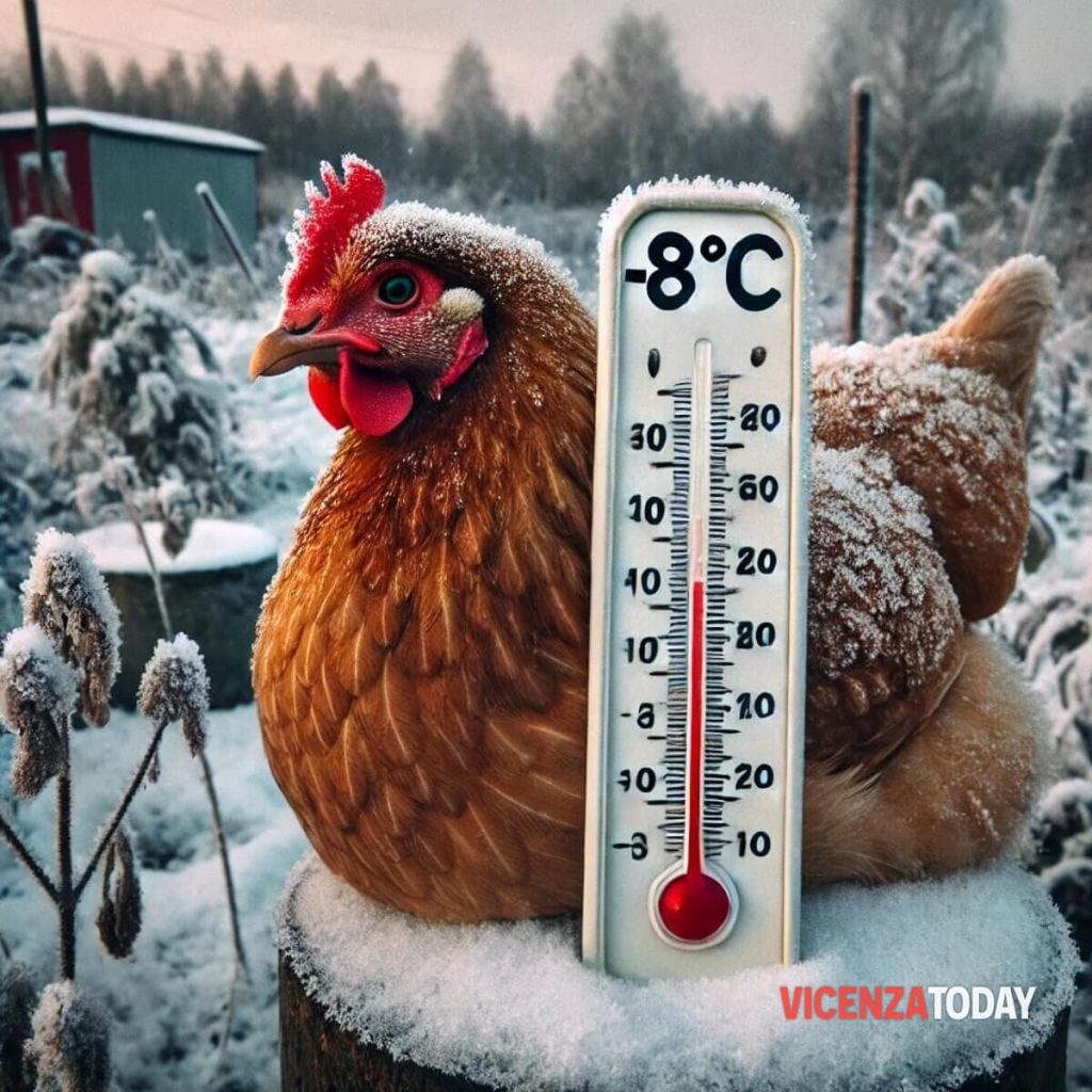 Temperatura al Menti: meno otto