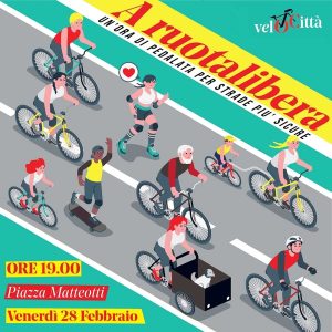 A ruotalibera, un'ora di pedalata per strade più sicure